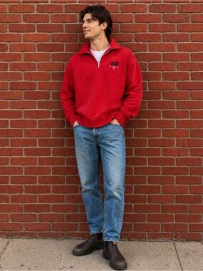 Vintage Roots Calgary Quarter-Zip Sweatshirt, made in Canada